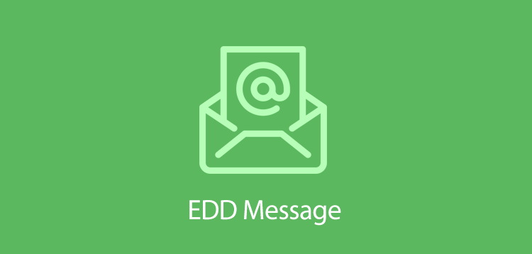 Item cover for download Easy Digital Downloads Message WordPress Plugin