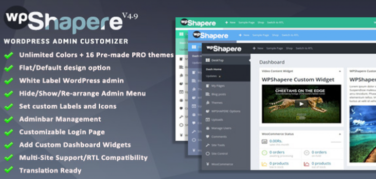 Item cover for download Wordpress Admin Theme - WPShapere