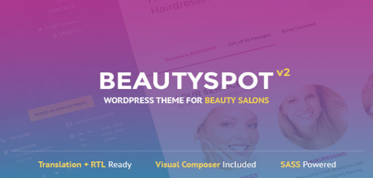 Item cover for download BeautySpot - WordPress Theme for Beauty Salons