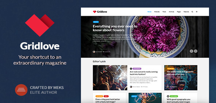 Item cover for download Gridlove - Creative Grid Style News & Magazine WordPress Theme