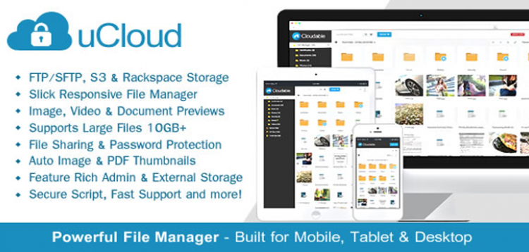 Item cover for download uCloud - File Hosting Script - Securely Manage, Preview & Share Your Files