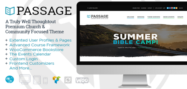 Item cover for download Passage | Church - Sermons, Donations & Events Management