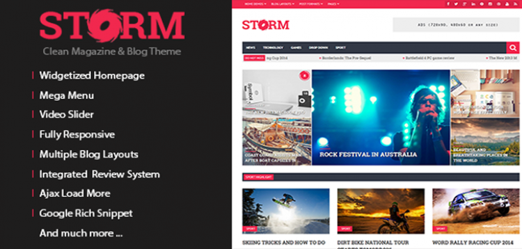 Item cover for download Storm - Clean Magazine & Blog Theme