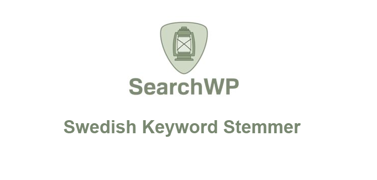 Item cover for download SearchWP – Swedish Keyword Stemmer 