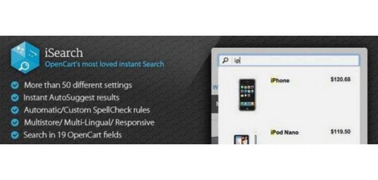 Item cover for download iSearch - Instant, Responsive, Auto-Complete, Suggestion Search