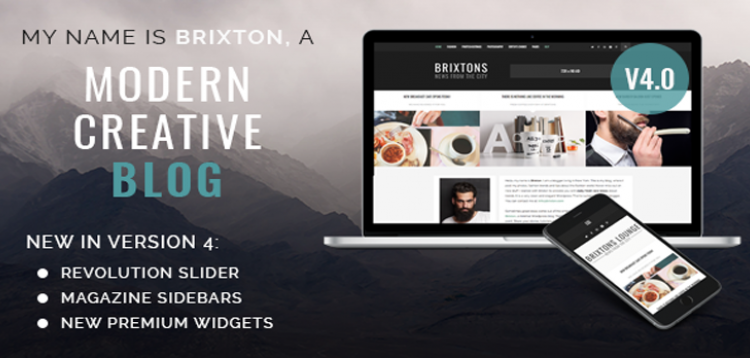 Item cover for download Brixton Blog - A Responsive WordPress Blog Theme