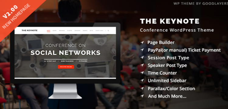 Item cover for download The Keynote - Conference/Event/Meeting WordPress Theme