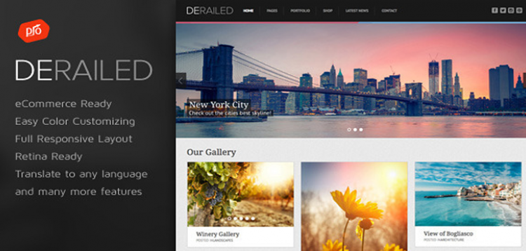 Item cover for download DeRailed - Photography & Portfolio Theme