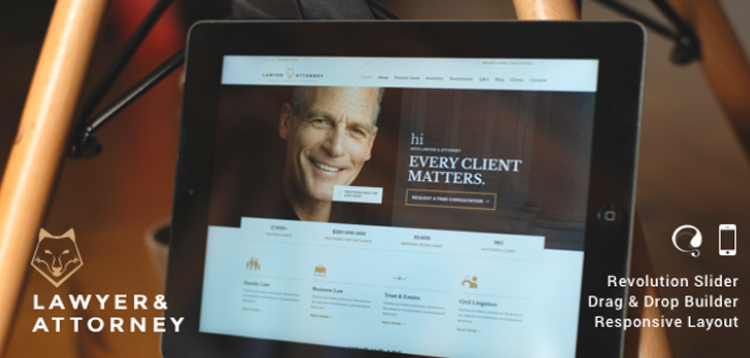 Item cover for download Lawyer & Attorney - Theme for Lawyers Attorneys and Law Firm
