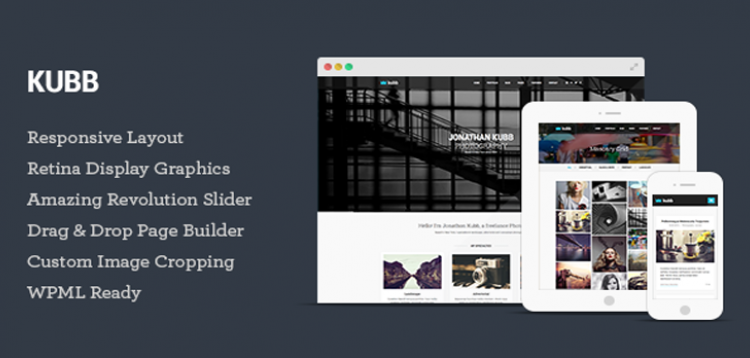 Item cover for download Kubb - Photography & Magazine WordPress Theme