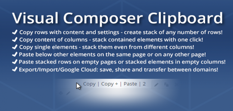 Item cover for download Visual Composer Clipboard