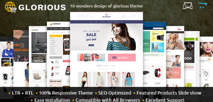 Item cover for download Glorious - Opencart Responsive Theme