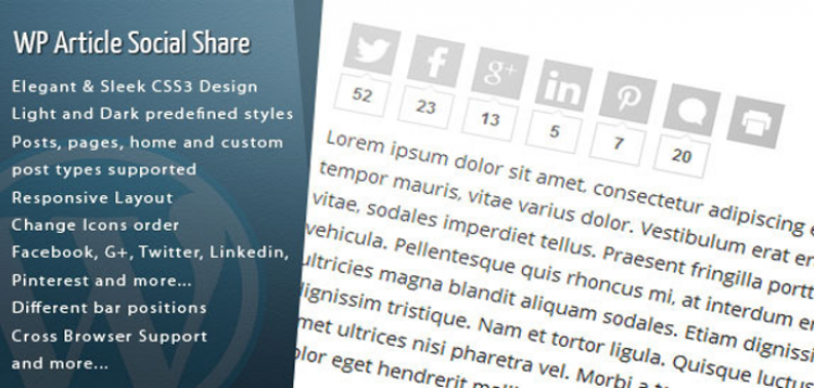 Item cover for download Wordpress Article Social Share