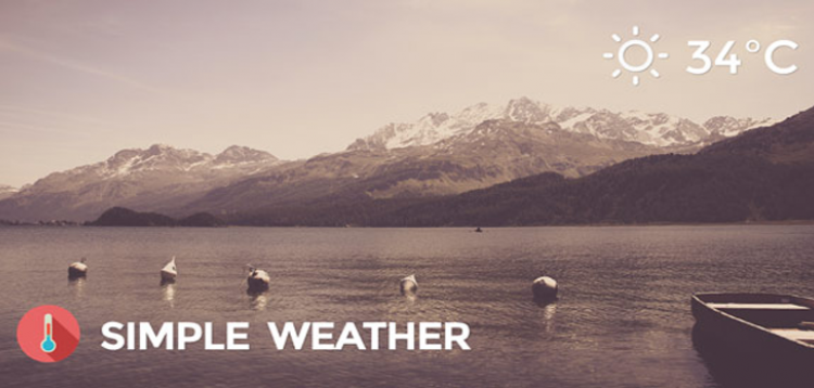 Item cover for download Weather WordPress Shortcode & Widget - Simple Weather Plugin