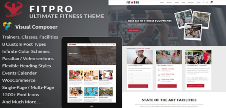 Item cover for download FitPro - Events Fitness Gym Sports WordPress Theme