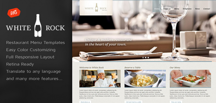 Item cover for download White Rock - Restaurant & Winery Theme