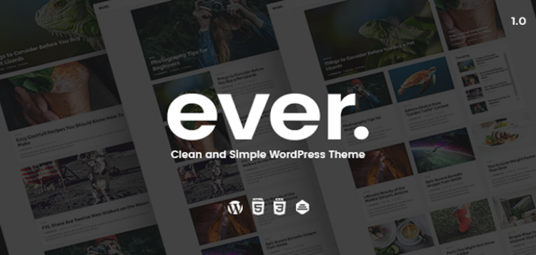 Item cover for download Ever - Clean and Simple WordPress Theme