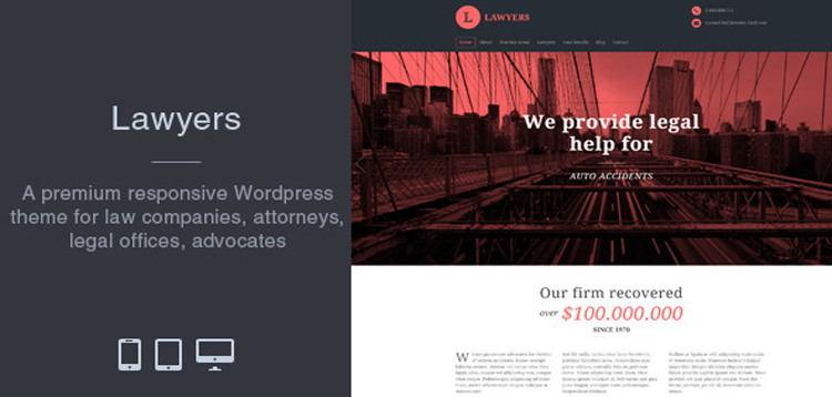 Item cover for download Lawyers - Responsive Business Wordpress Theme