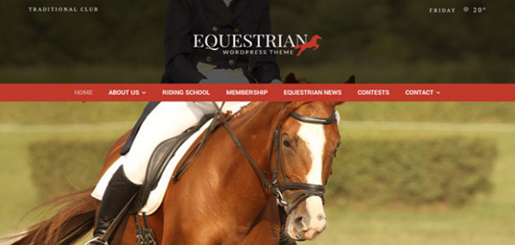 Item cover for download Equestrian - Horses and Stables WordPress Theme