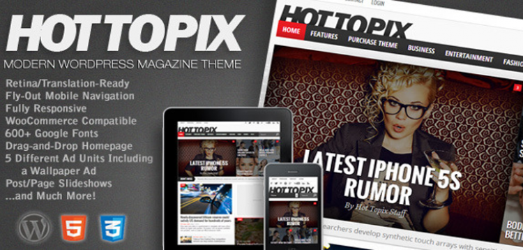 Item cover for download Hot Topix - Modern WordPress Magazine Theme