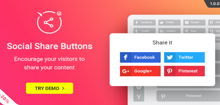 Item cover for download WordPress Social Share Plugin – Share Buttons