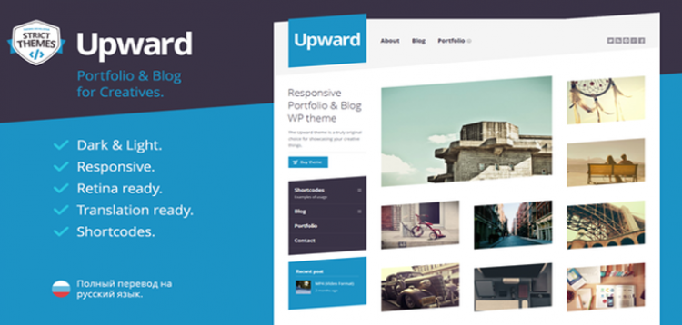 Item cover for download Upward - Experimental Portfolio & Blog WordPress Theme