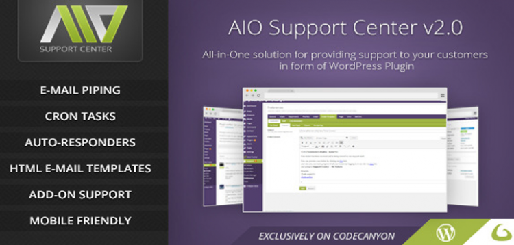 Item cover for download AIO Support Center - WordPress Ticketing System