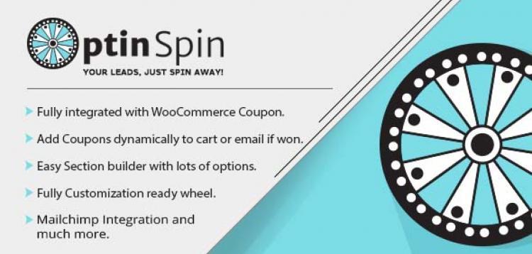 Item cover for download OptinSpin - Fortune Wheel Fully Integrated With WooCommerce Coupons