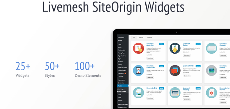 Item cover for download Livemesh SiteOrigin Widgets Pro