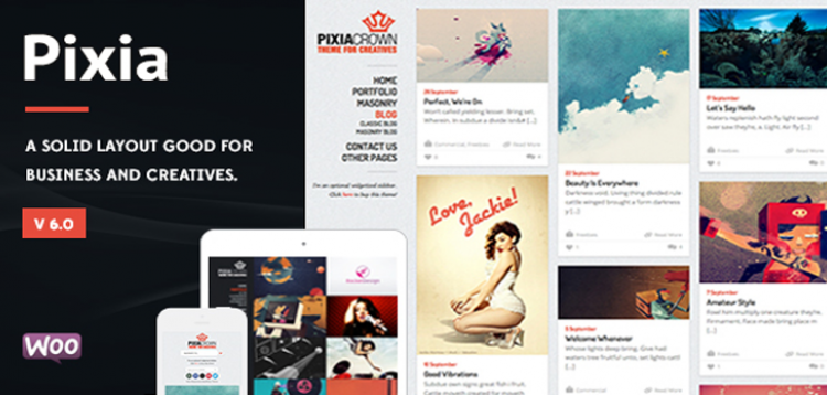 Item cover for download Pixia - Showcase WordPress Theme