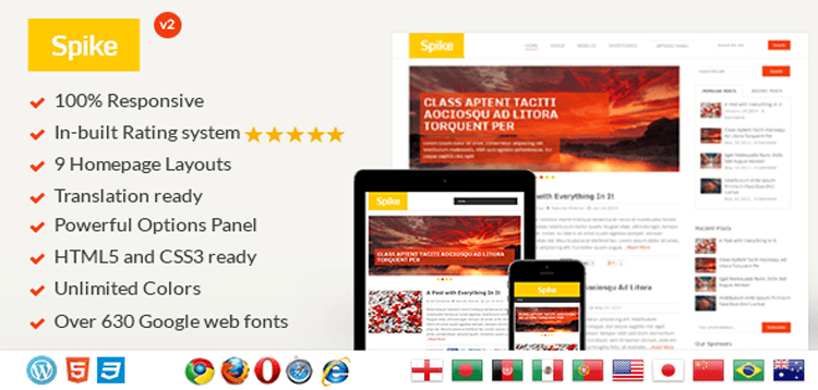 Item cover for download MyThemeShop Spike WordPress Theme