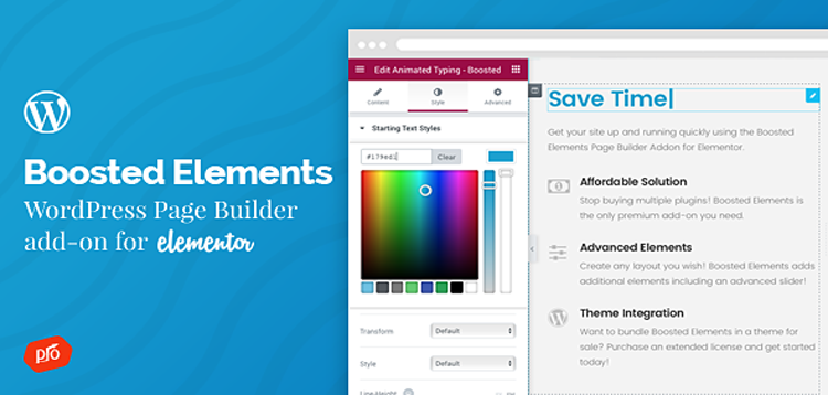 Item cover for download Boosted Elements | WordPress Page Builder Add-on for Elementor