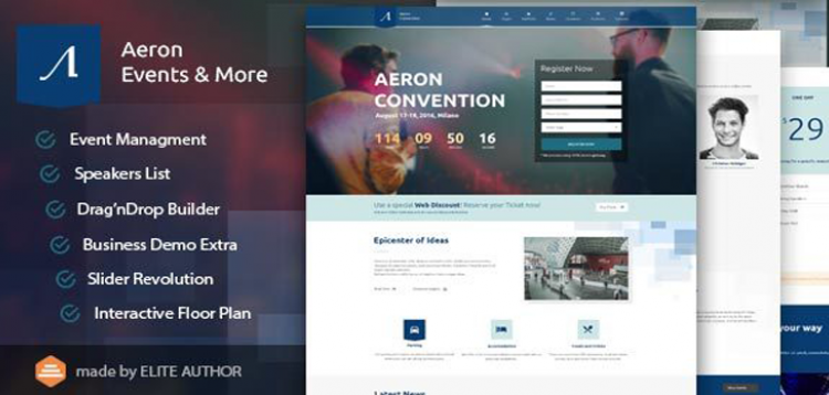 Item cover for download Event, Meeting, Convention & more - Aeron WordPress Theme