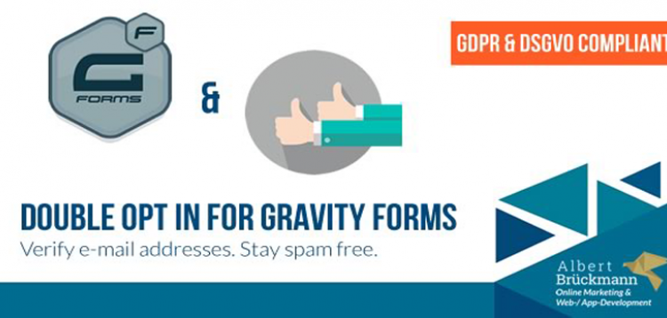 Item cover for download Double Opt in for Gravity Forms (GDPR & DSGVO compliant) - E-Mail Address Verification