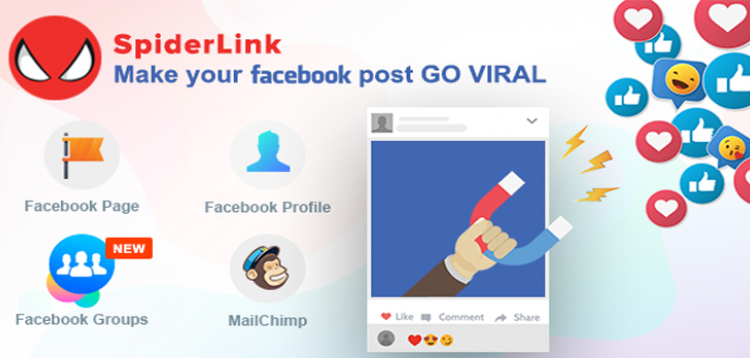 Item cover for download Facebook SpiderLink - Make Your Facebook Post GO VIRAL