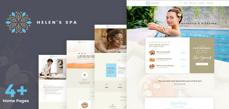 Item cover for download Helen's Spa - Beauty Spa, Health Spa & Wellness Theme