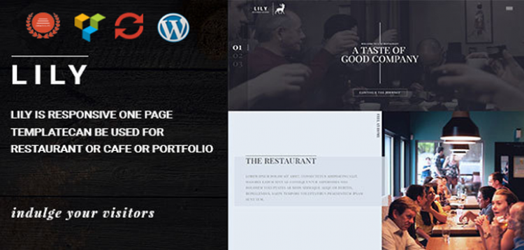 Item cover for download Lily | One Page Restaurant WordPress Theme