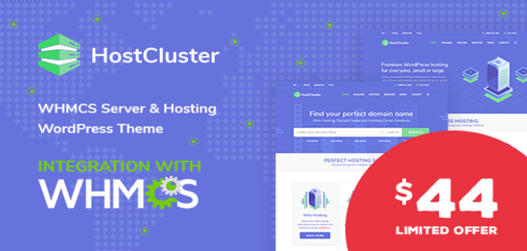 Item cover for download HostCluster - WHMCS Server & Hosting WordPress Theme