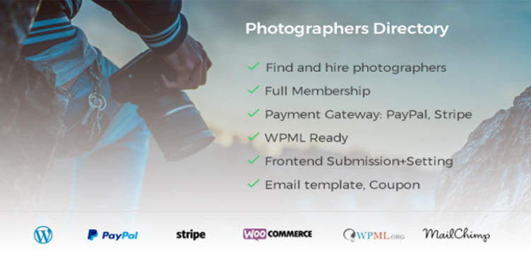 Item cover for download Photographer Directory - WordPress Plugin