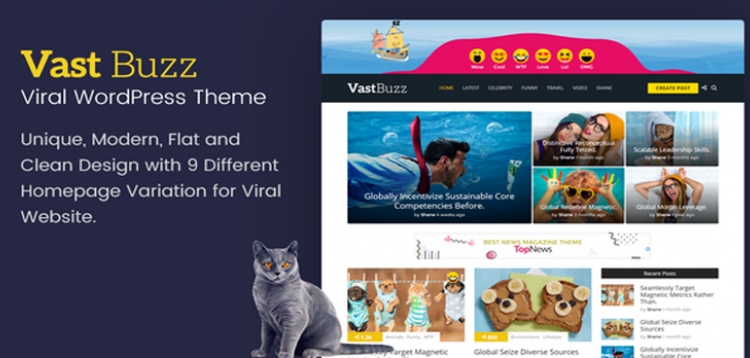 Item cover for download Vast Buzz - Viral & Buzz WordPress Theme