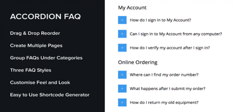 Item cover for download Accordion FAQ WordPress Plugin