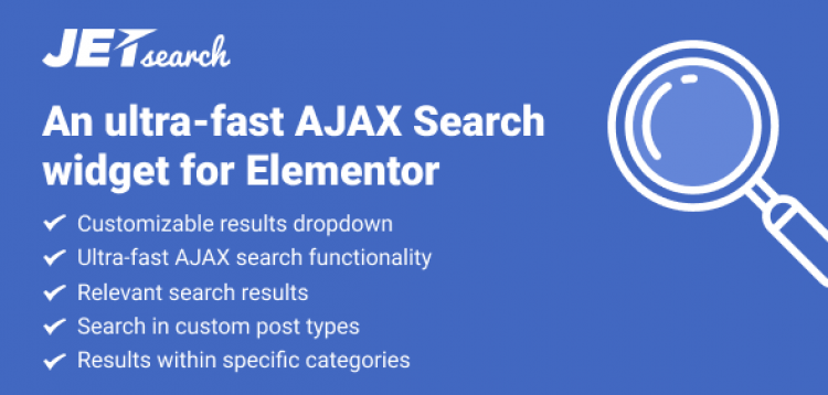 Item cover for download JetSearch For Elementor