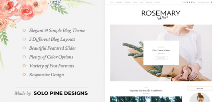 Item cover for download Rosemary - A Responsive WordPress Blog Theme