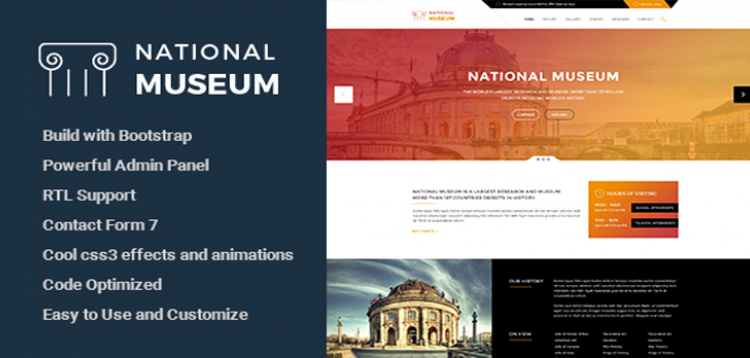 Item cover for download Museum - Responsive WordPress Theme