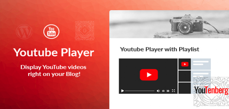 Item cover for download Youtenberg - Gutenberg YouTube Player with Playlist
