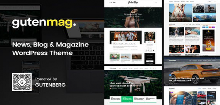 Item cover for download GutenMag - Gutenberg WordPress Theme for Magazine and Blog