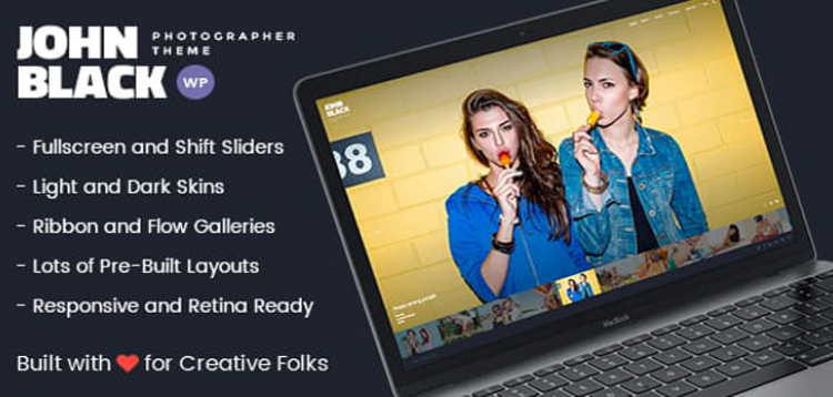 Item cover for download Photography Fullscreen WordPress Theme - JohnBlack Photography