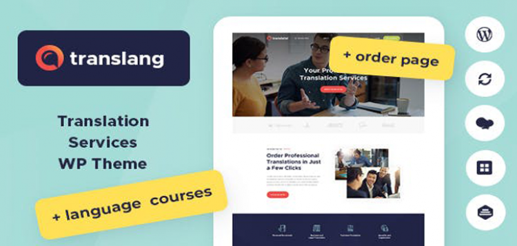 Item cover for download Translang | Translation Services & Language Courses WordPress Theme