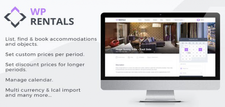 Item cover for download WP Rentals - Booking Accommodation WordPress Theme