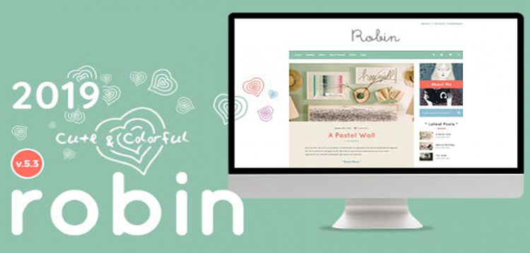 Item cover for download Robin - Cute & Colorful Blog Theme